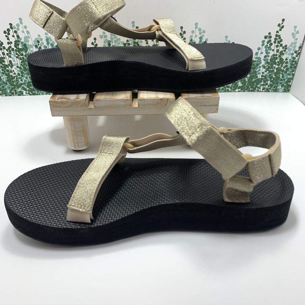Teva Golden Metallic Womens Sandals Size 10 US Or 41 EU - NWOT - Picture 8 of 14